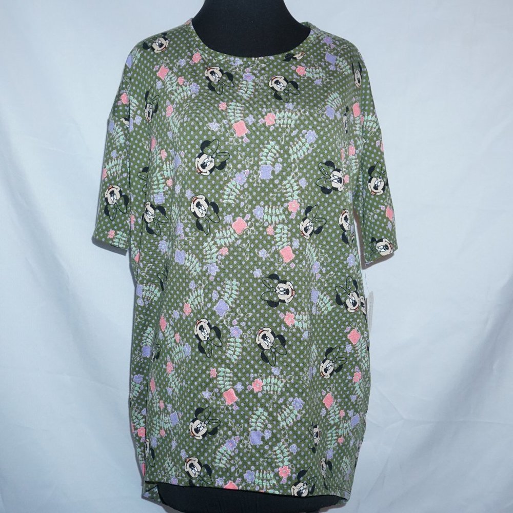 Lularoe Irma NWT Minnie Mouse Disney Tunic Top - Picture 1 of 3